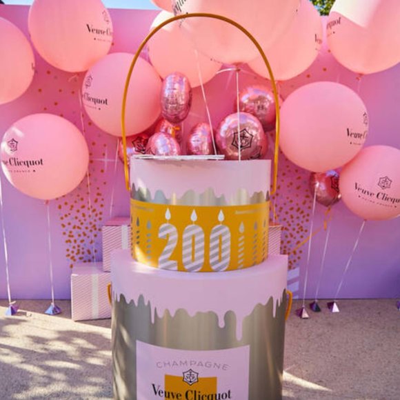 Veuve Clicquot Pink and Orange Party Balloons x 10 New XL - Picture 3 of 4